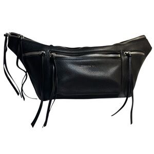 Expressions NYC Belt Bag /Fanny Pack /Crossbody Black Central Park Lux Vegan